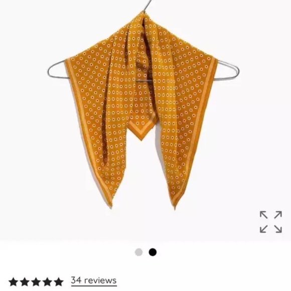 NWOT Madewell Silk Bandana Gold - Picture 3 of 5